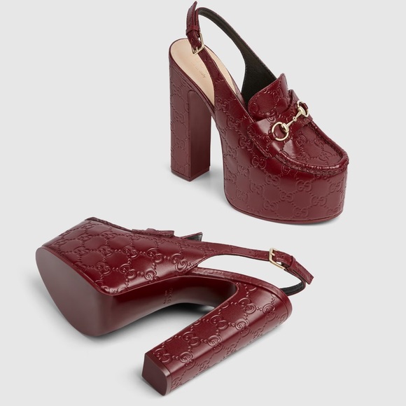 WOMEN'S HORSEBIT PLATFORM LOAFER SLINGBACK 🤎♥️ - Picture 2 of 4